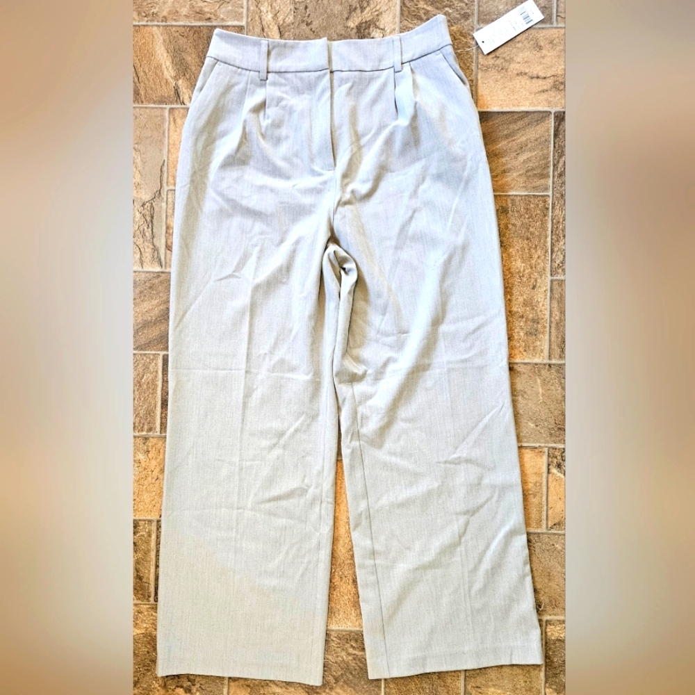 Cooper & Ella ~ Size 12~ wide leg trousers ~ Gray~ New with‎ Tags